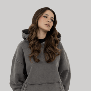 VINTAGE BLACK HOODIE - 465 GSM