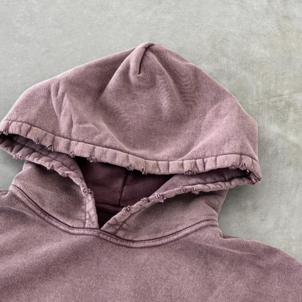 Bordeaux Fadeout Hoodie - 500 GSM