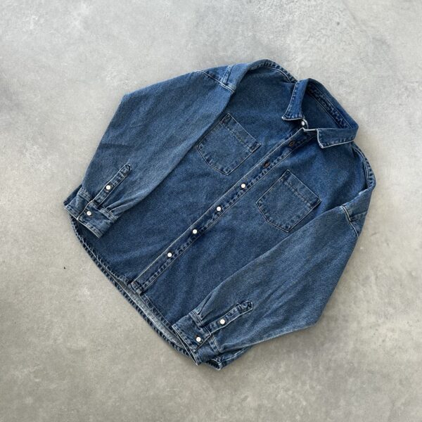 Premium Blue Navy Denim Shirt
