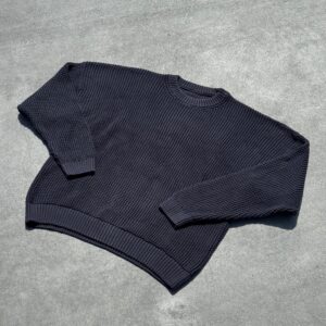 LUXURY WASHED NAVY KNITWEAR